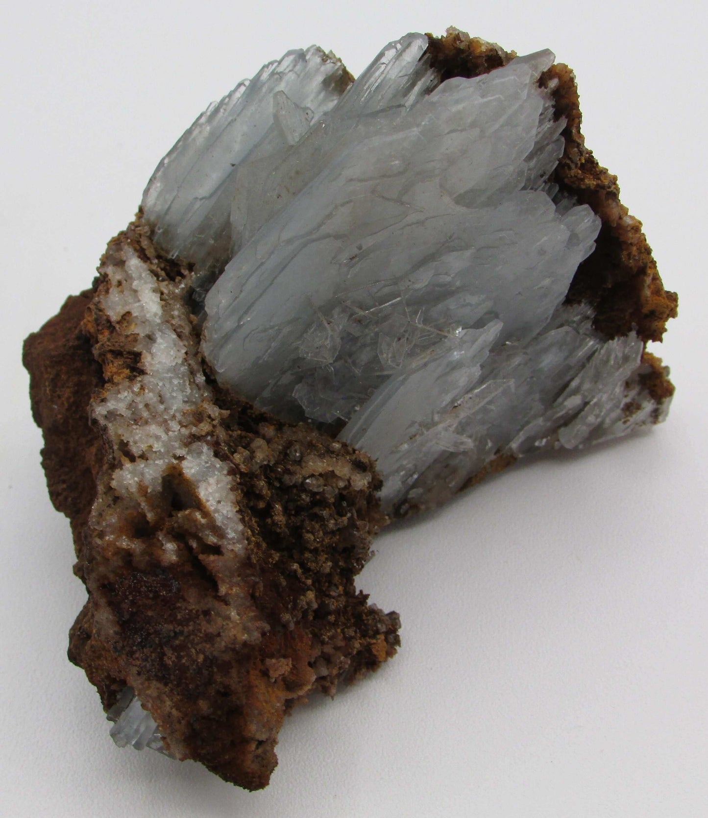 Blue Bladed Barite Crystal (Blue Baryte) (AM210)