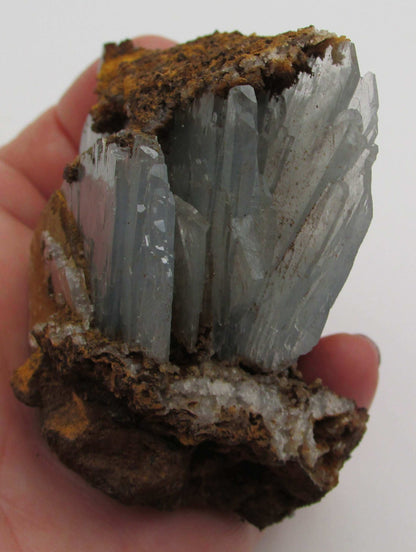 Blue Barite Crystal Specimen, Rare Natural Barite Morocco