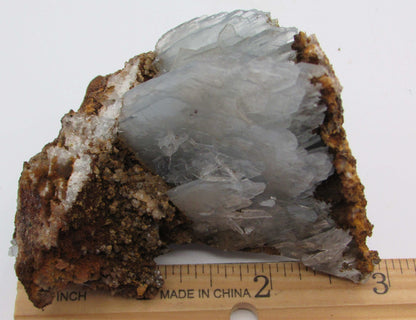 Blue Barite Crystal Specimen, Rare Natural Barite Morocco