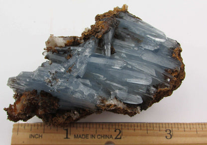 Blue Barite Crystal Specimen, Rare Natural Barite Morocco