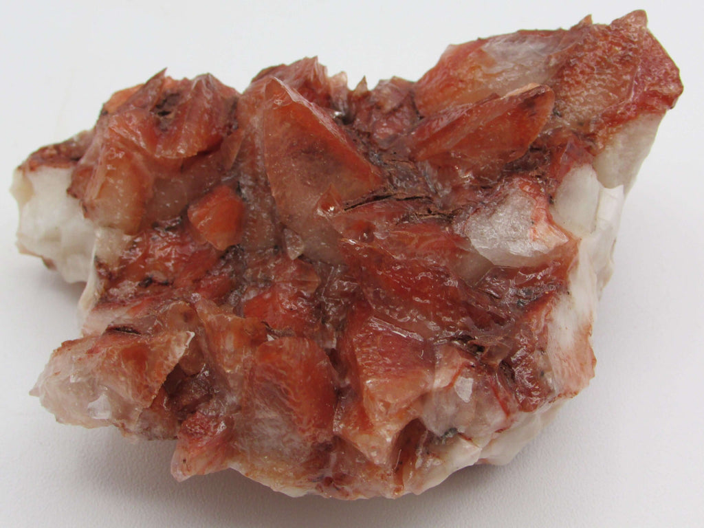 Red Dogtooth Calcite Cluster – Ascension, Mental Clarity & Manifestation Fire | Protective Root–Crown Power Stone