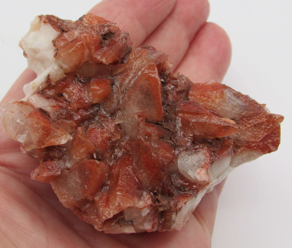 Red Dogtooth Calcite Cluster – Ascension, Mental Clarity & Manifestation Fire | Protective Root–Crown Power Stone