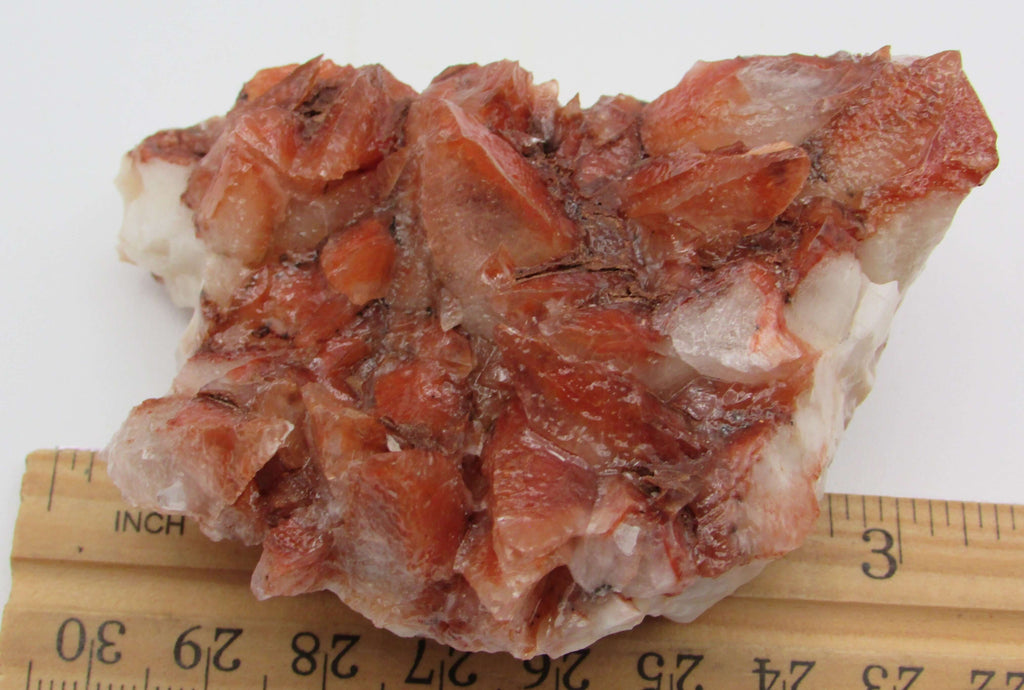 Red Dogtooth Calcite Cluster – Ascension, Mental Clarity & Manifestation Fire | Protective Root–Crown Power Stone
