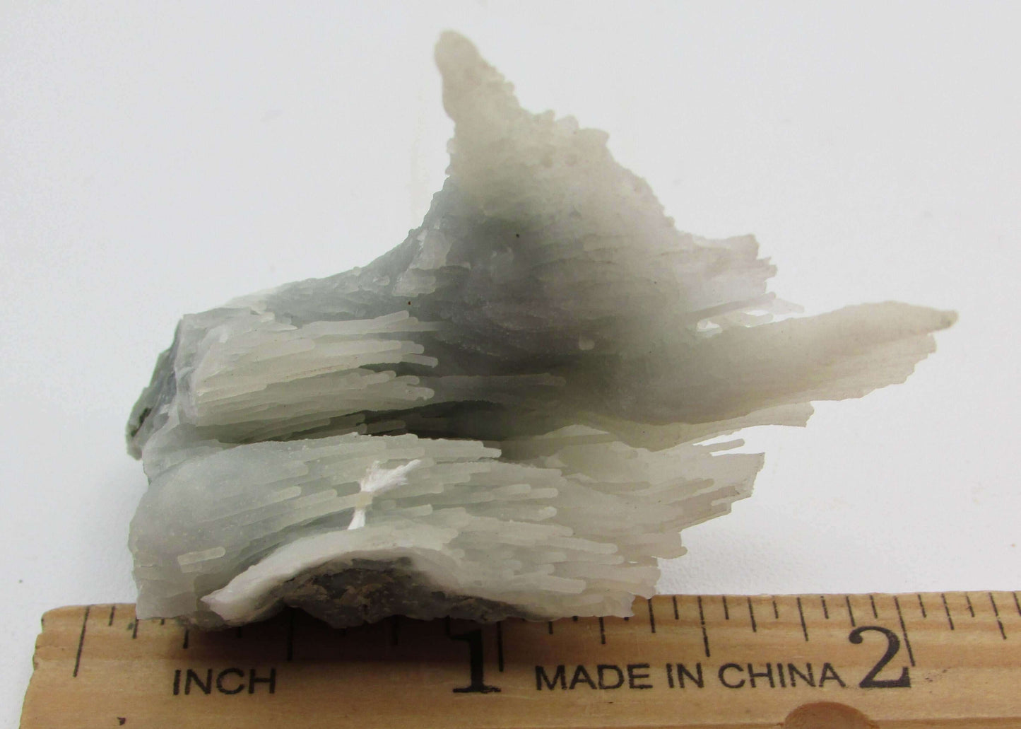 Rare raw Windswept Blue Chalcedony India Mineral Specimen