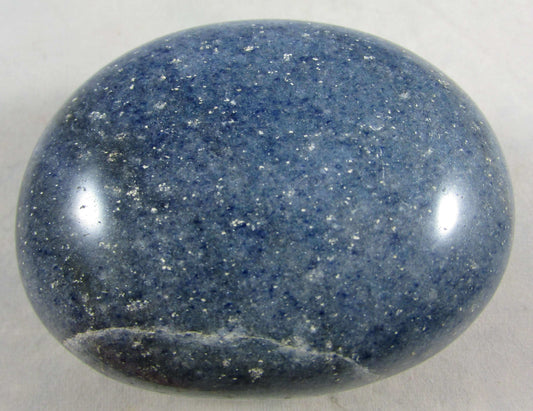 Blue Denim Stone, Dumortierite Crystal Palmstone (#ETE138)