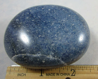 blue denim stone, Dumortierite, denim lapis palmstone