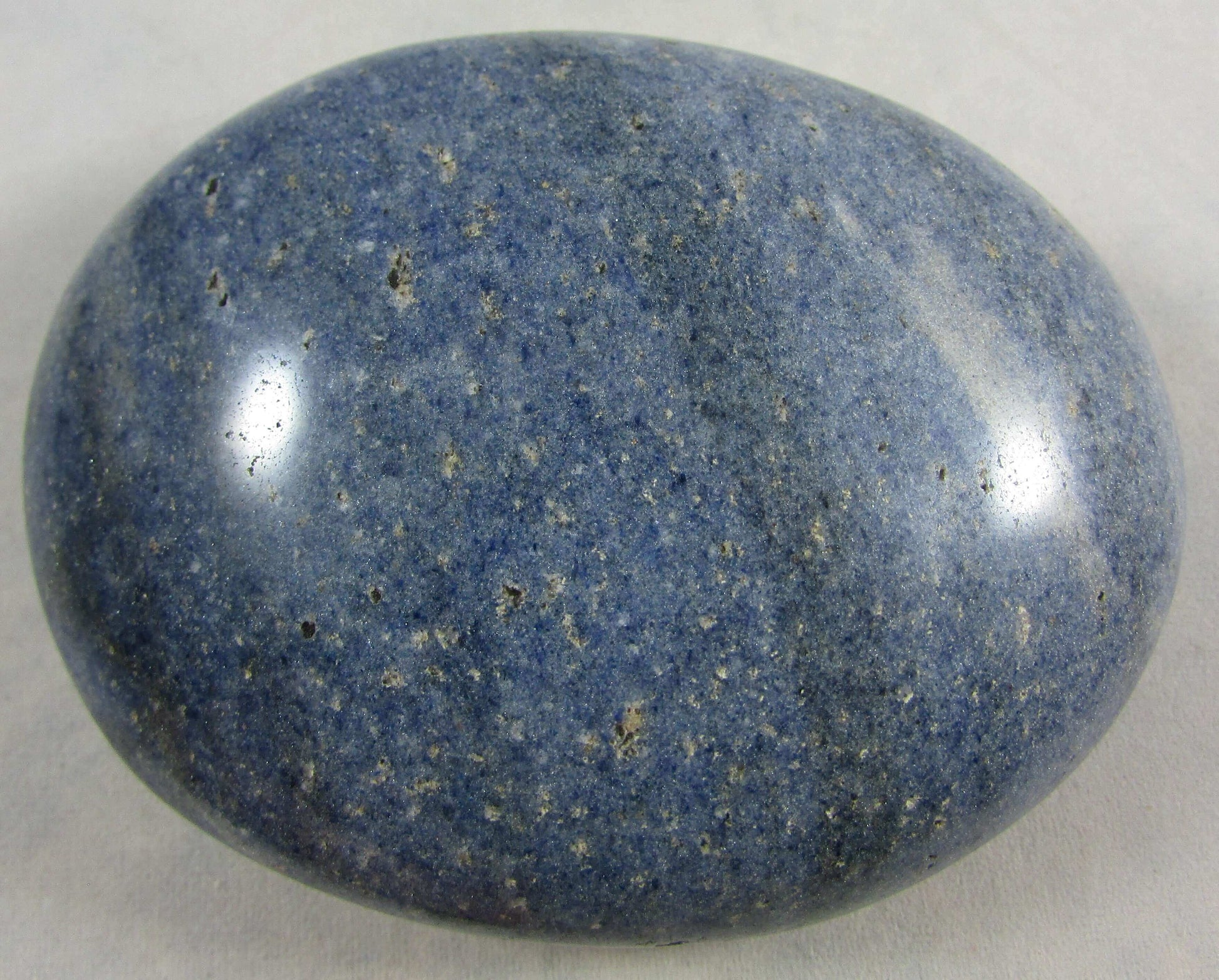 blue denim stone, Dumortierite, denim lapis palmstone