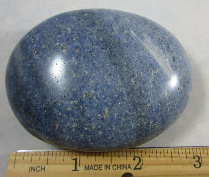 blue denim stone, Dumortierite, denim lapis palmstone