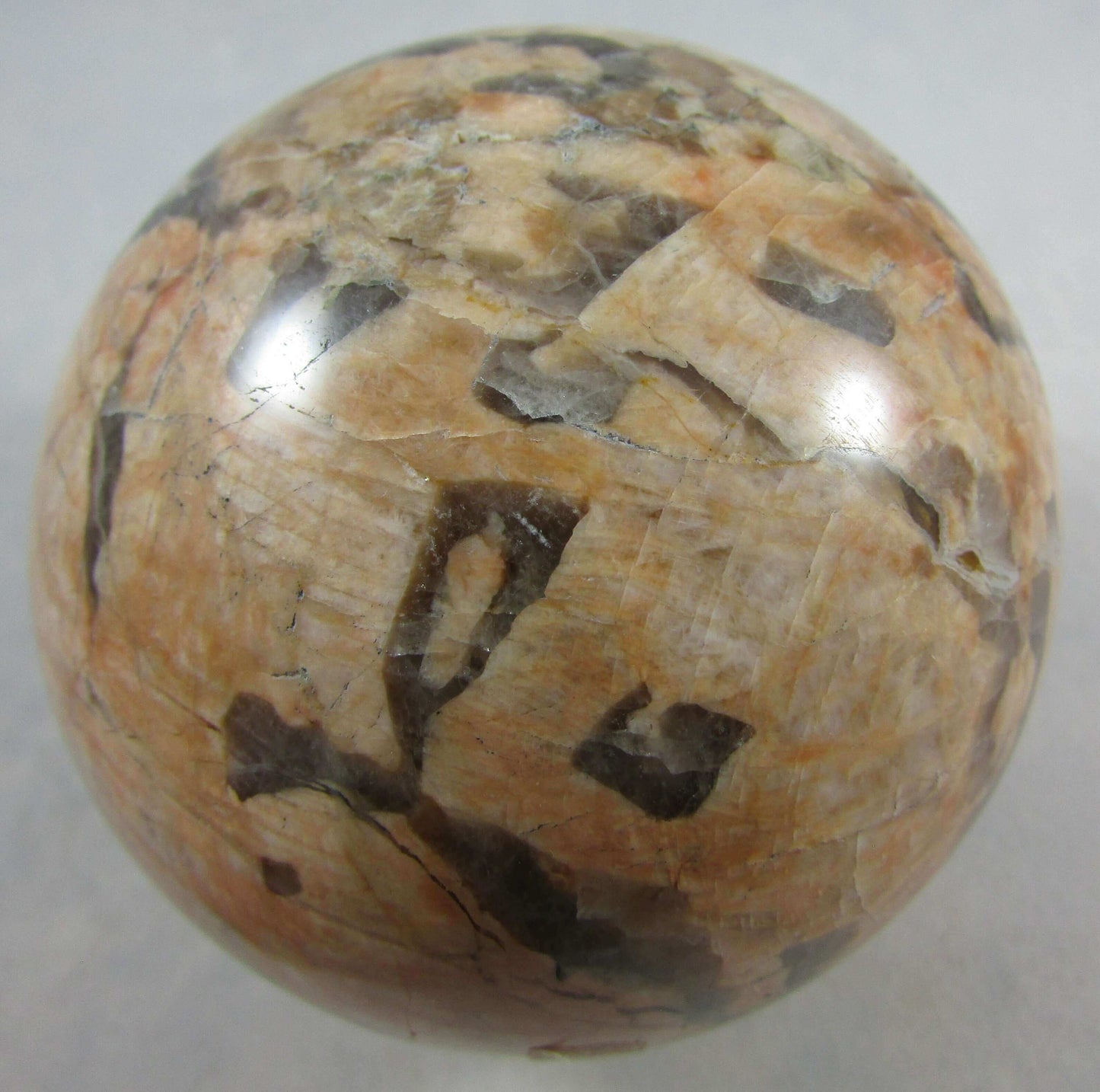 Red Zebra Moonstone Crystal Sphere (#ETE148)