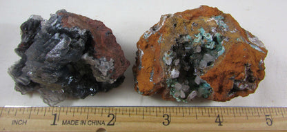 black calcite, fluorite crystal clusters, raw mexico crystal