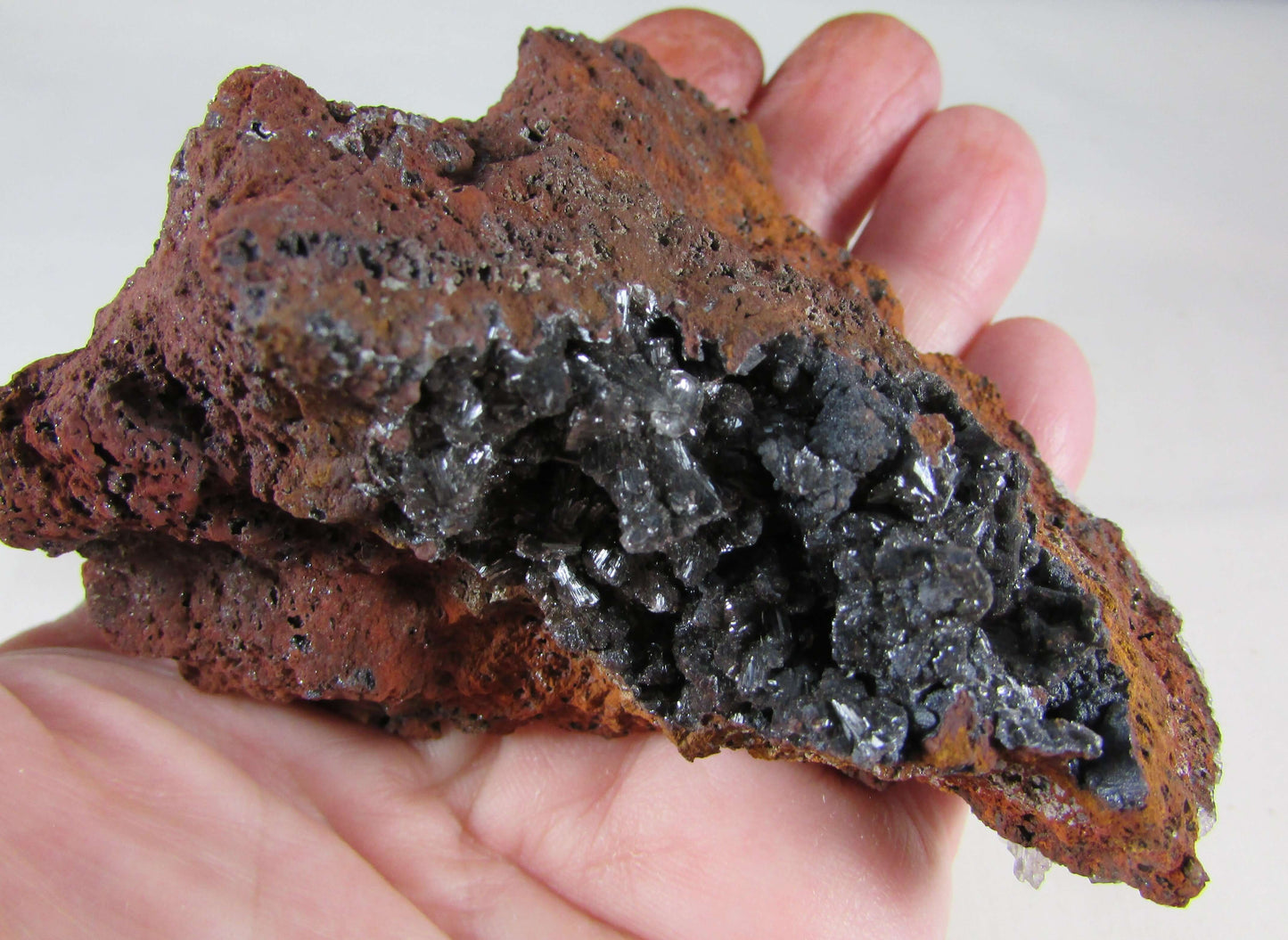 Black Calcite Fluorite Limonite Matrix - Stone of Remembrance and Flow