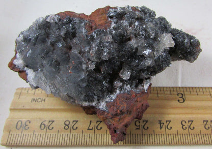 black calcite, fluorite crystal clusters, raw mexico crystal