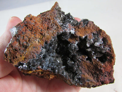 Black Calcite Fluorite Limonite Matrix - Stone of Remembrance and Flow