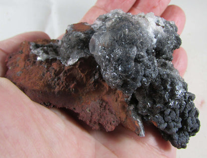 Black Calcite Fluorite Limonite Matrix - Stone of Remembrance and Flow