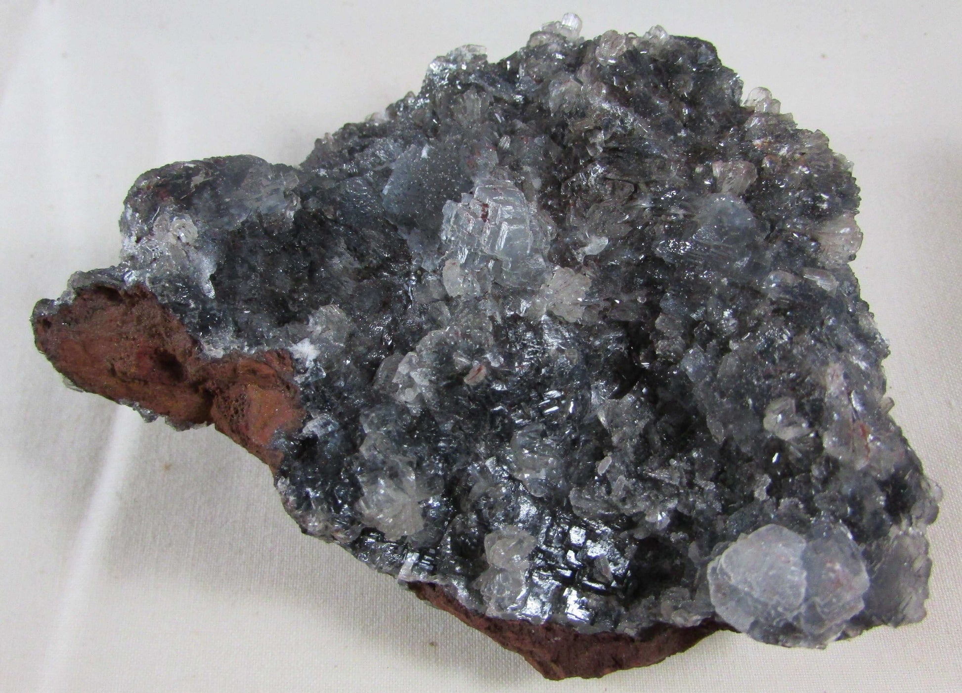 black calcite, fluorite crystal clusters, raw mexico crystal