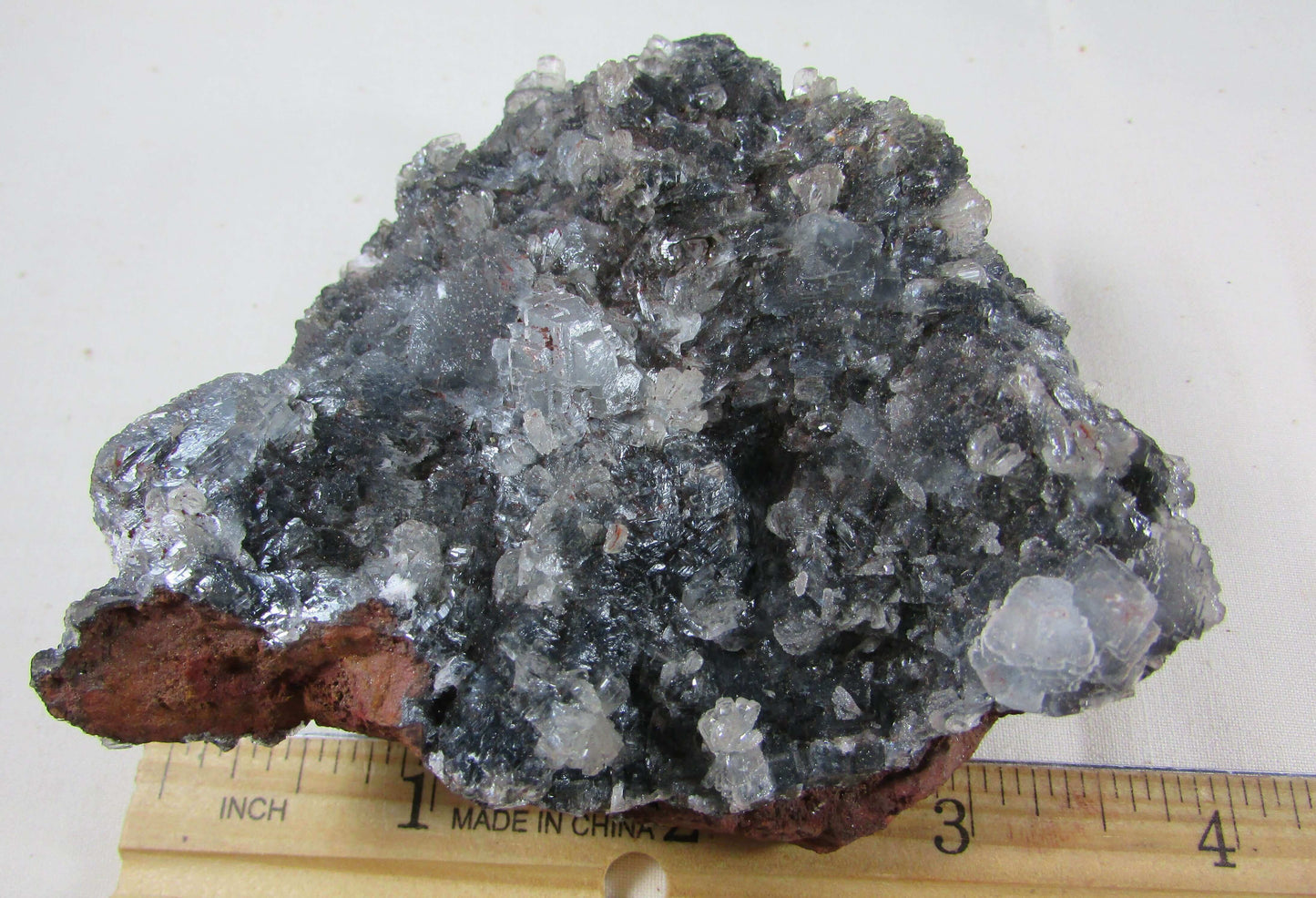 black calcite, fluorite crystal clusters, raw mexico crystal