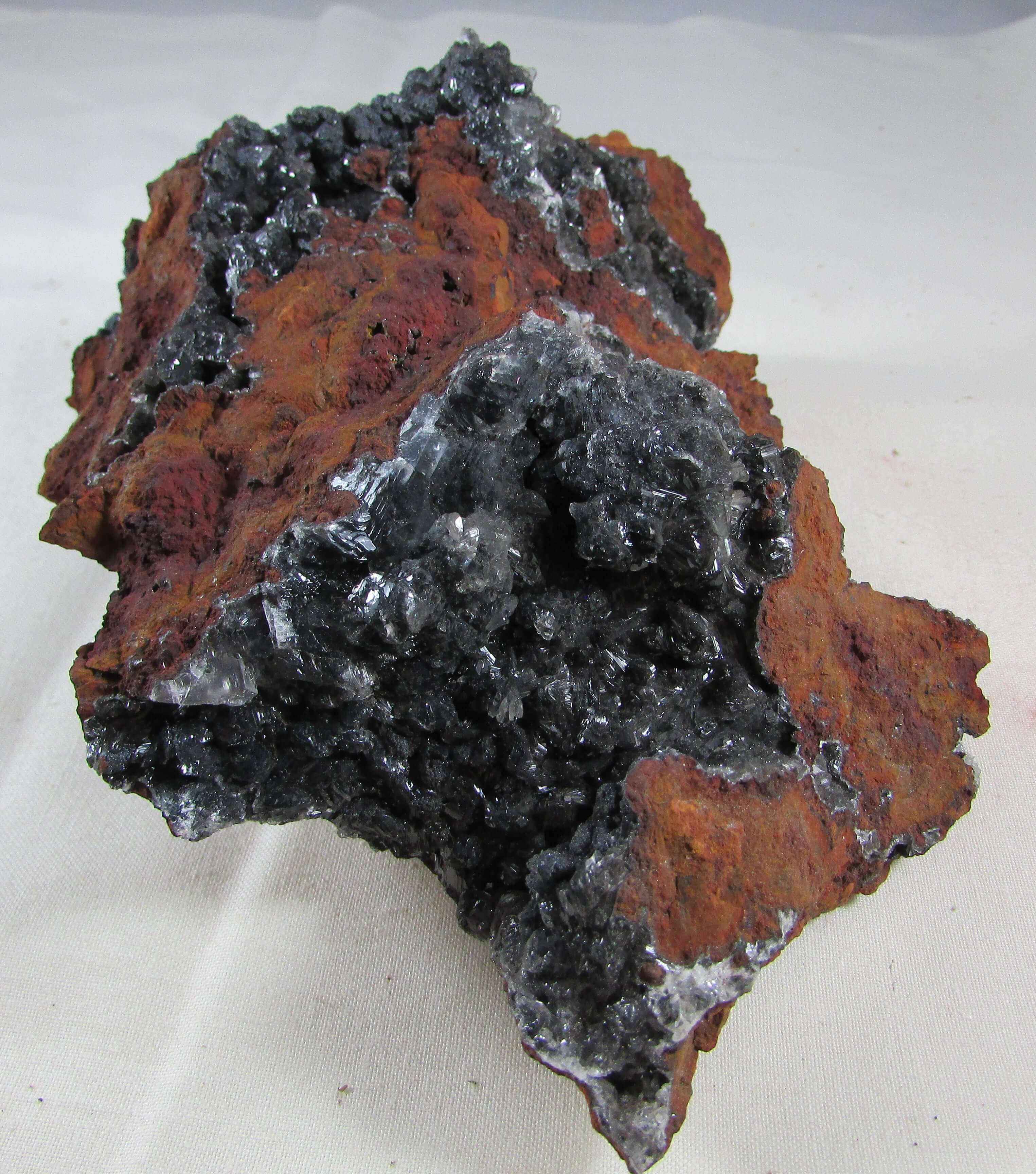 Black Calcite, Fluorite & Limonite Matrix – Remembrance, Flow & Psychic Protection | Grounded Intuitive Mastery Stone