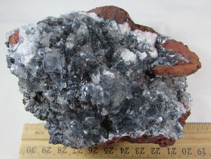 black calcite, fluorite crystal clusters, raw mexico crystal