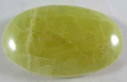 yellow calcite polished crystal plamstone, brazil crystals