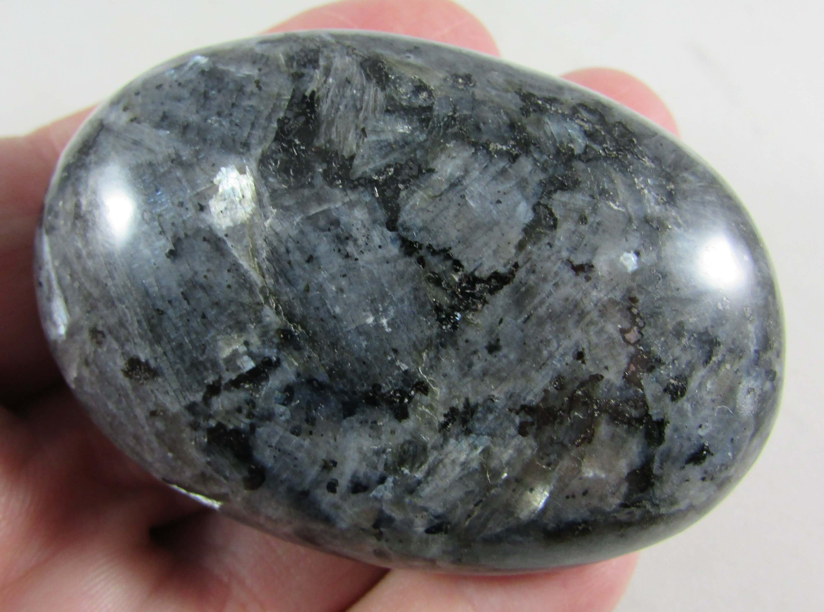 Blue Pearl Palmstone – Imagination, Inspiration & Energetic Protection