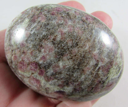 natural ruby spinel crystal palmstone, afganistan