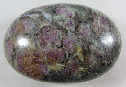 natural ruby spinel crystal palmstone, afganistan