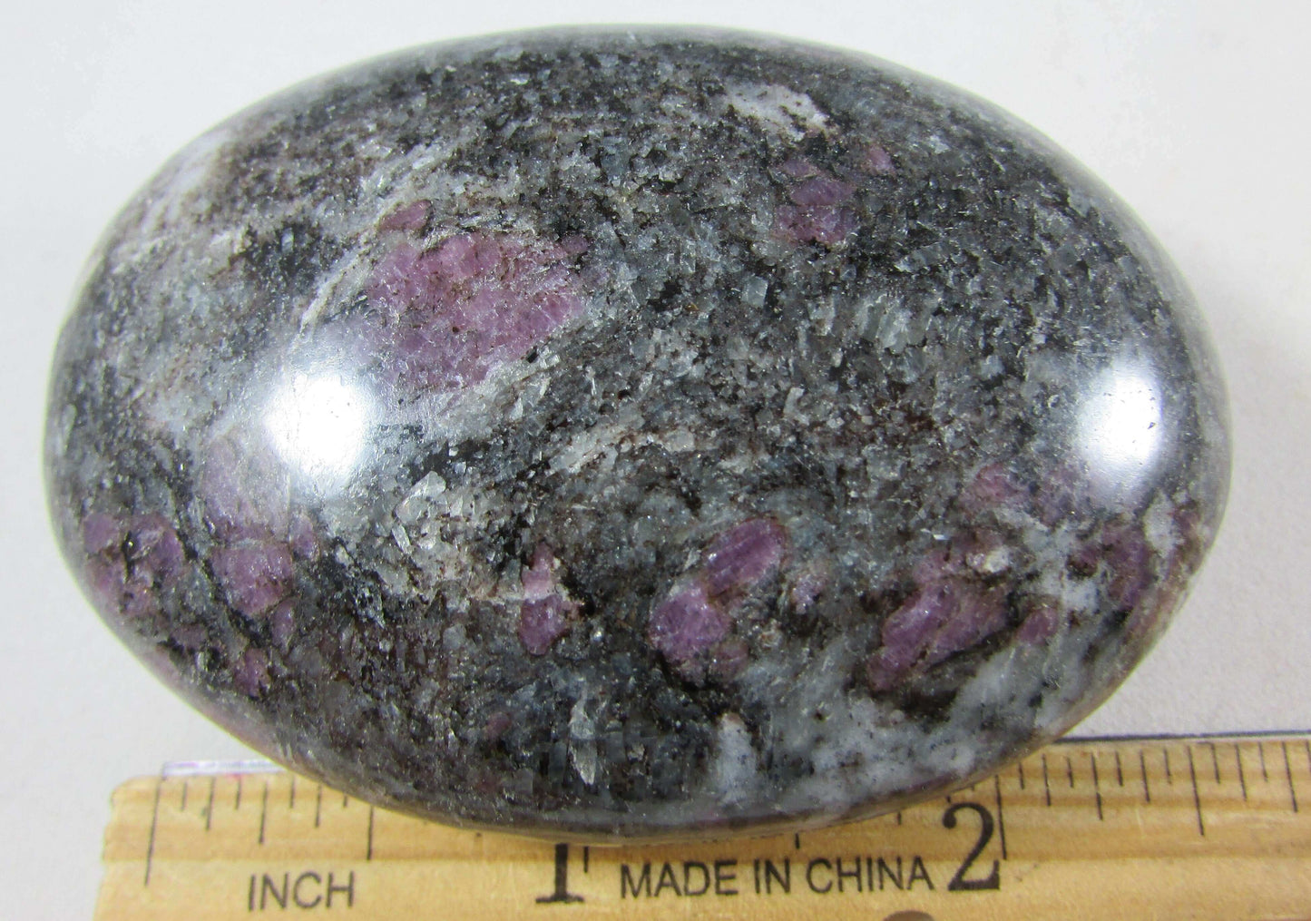 natural ruby spinel crystal palmstone, afganistan