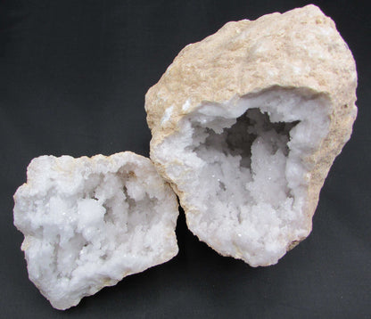 Moroccan Snow White Quartz Druzy Geode ethically sourced from morocco whole geode