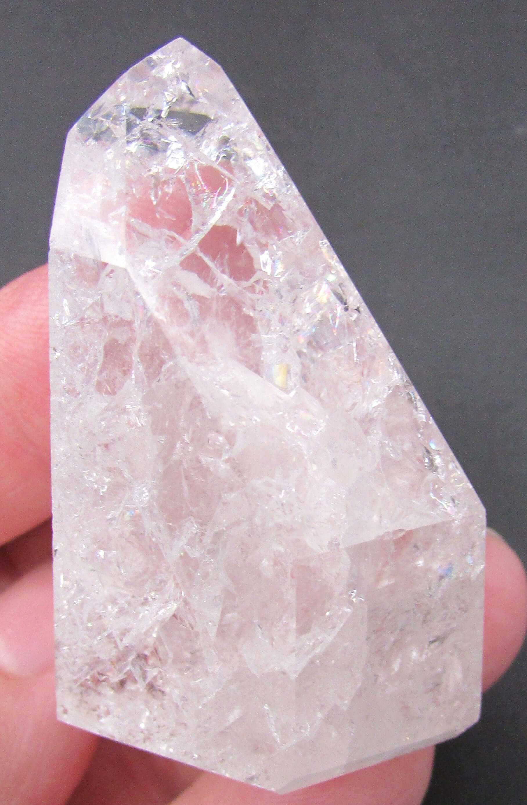 Fire and Ice Quartz Generator (Brazil) – Stone for Lightworkers, Joy & Spiritual Rebirth