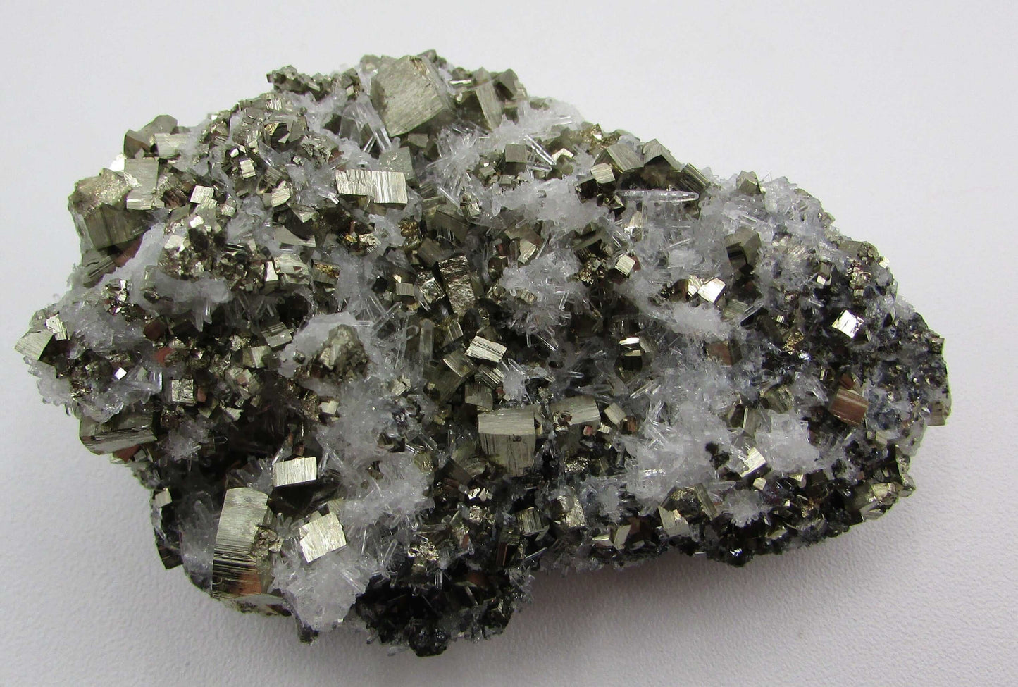 Sphalerite Pyrite Quartz Crystal Cluster (PM102)