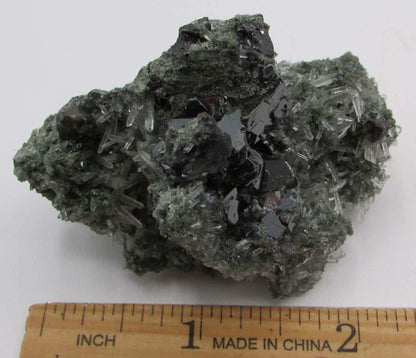 Sphalerite Quartz Matrix Crystal Cluster Bulgaria