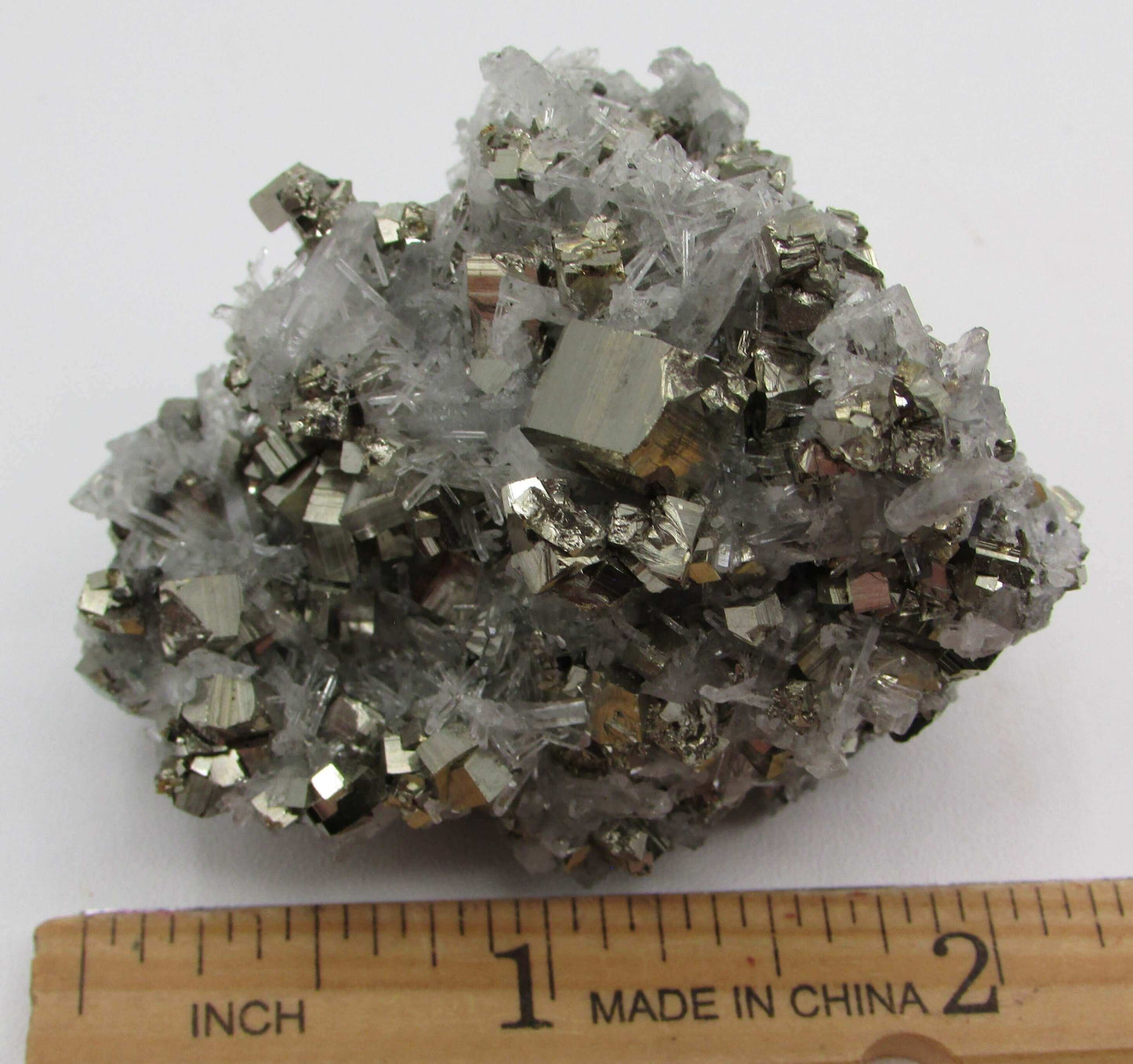Sphalerite Pyrite Quartz Crystal Cluster (PM119)