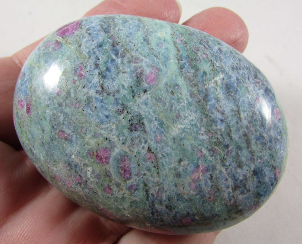 Ruby Zoisite Palmstone – Intuitive Awareness, Deep Healing & Abundance [MIM169]