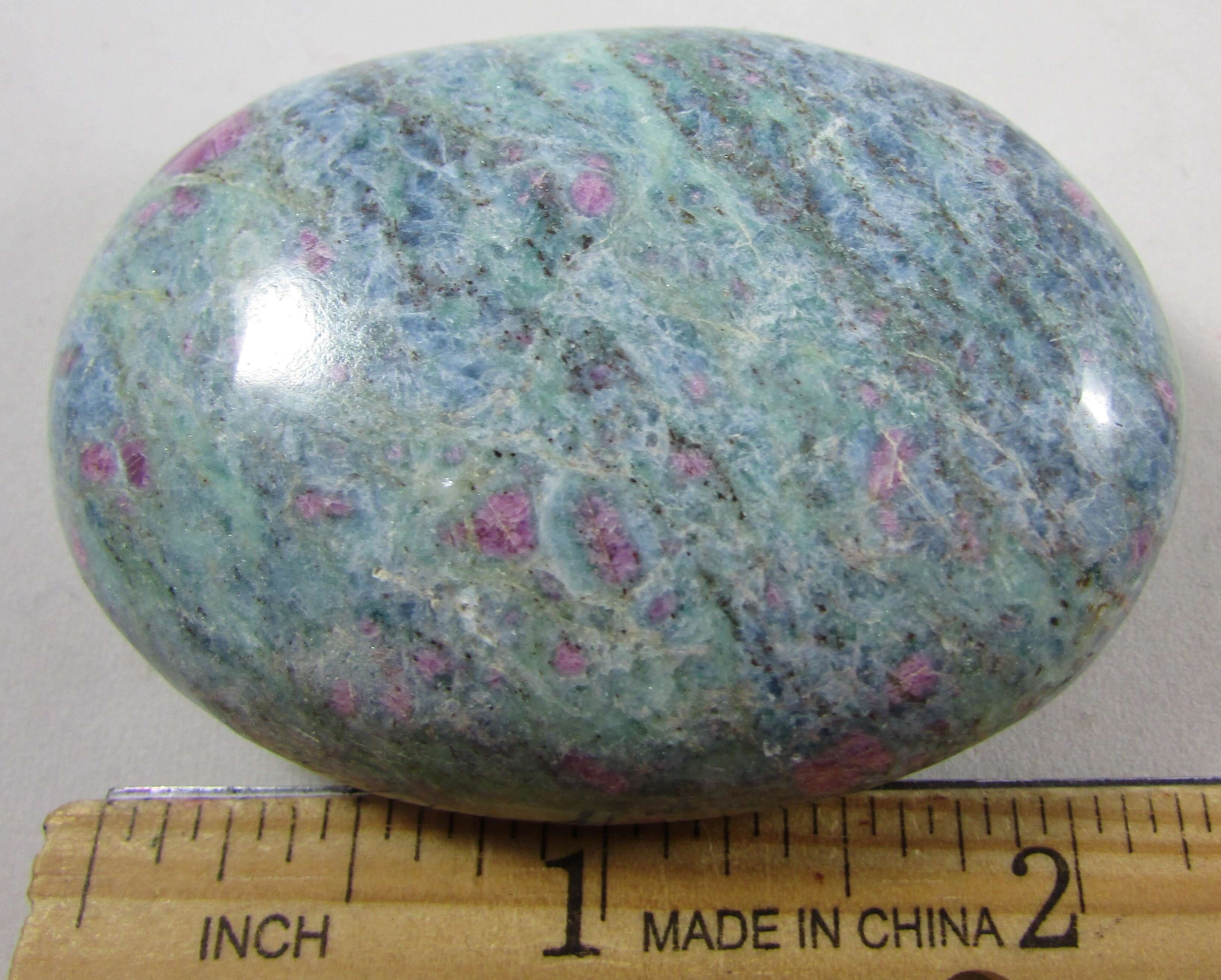 Ruby Zoisite Palmstone – Intuitive Awareness, Deep Healing & Abundance [MIM169]