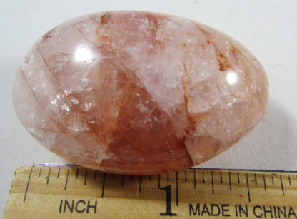 Red Hematoid Quartz polished crystals, Fire Quartz, Madagascar