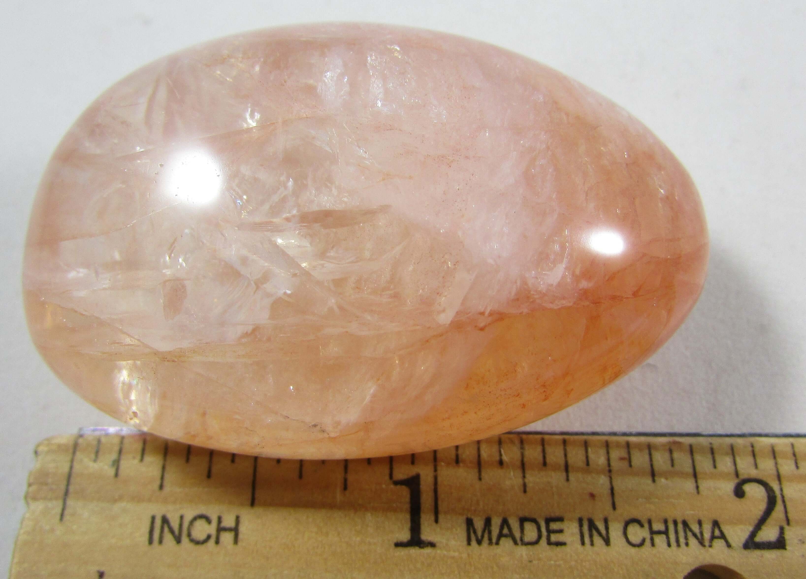 Red Hematoid Quartz Palmstone – Body Mind Spirit Balance, Manifestation, Energy Shield [RED11]