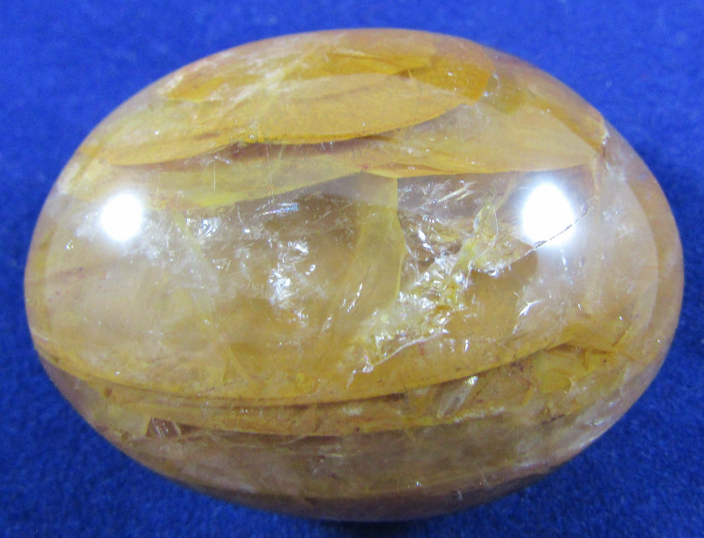 Golden Healer Quartz Palmstone (Madagascar) – Positive Transformation, Inner Strength & Emotional Renewal
