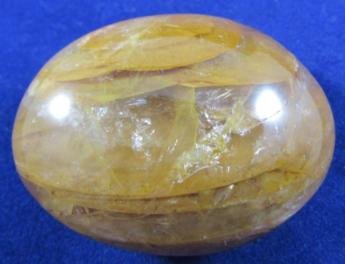 Golden Healer Quartz Palmstone (Madagascar) – Positive Transformation, Inner Strength & Emotional Renewal