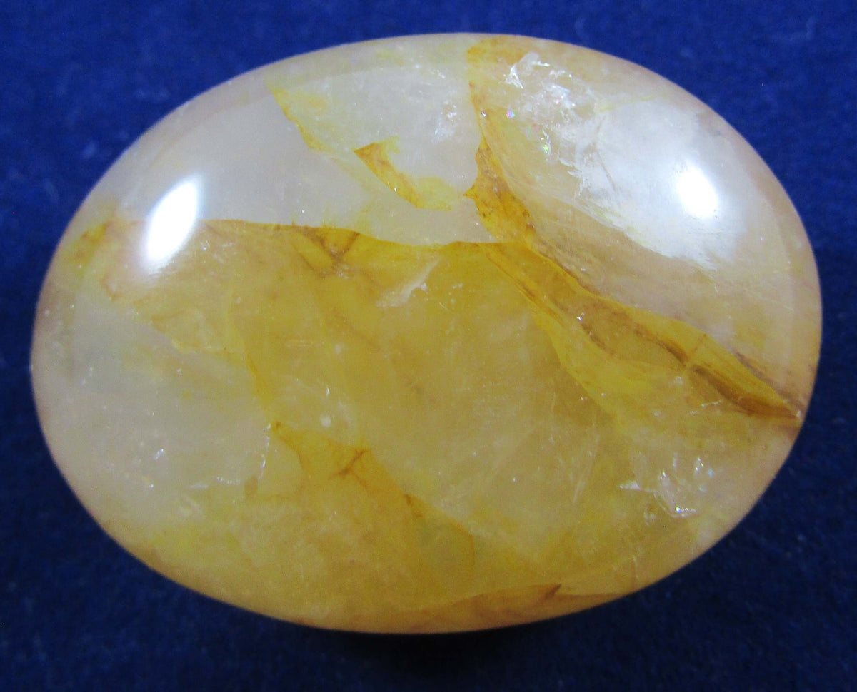 Golden Healer Quartz Palmstone (Madagascar) – Positive Transformation, Inner Strength & Emotional Renewal