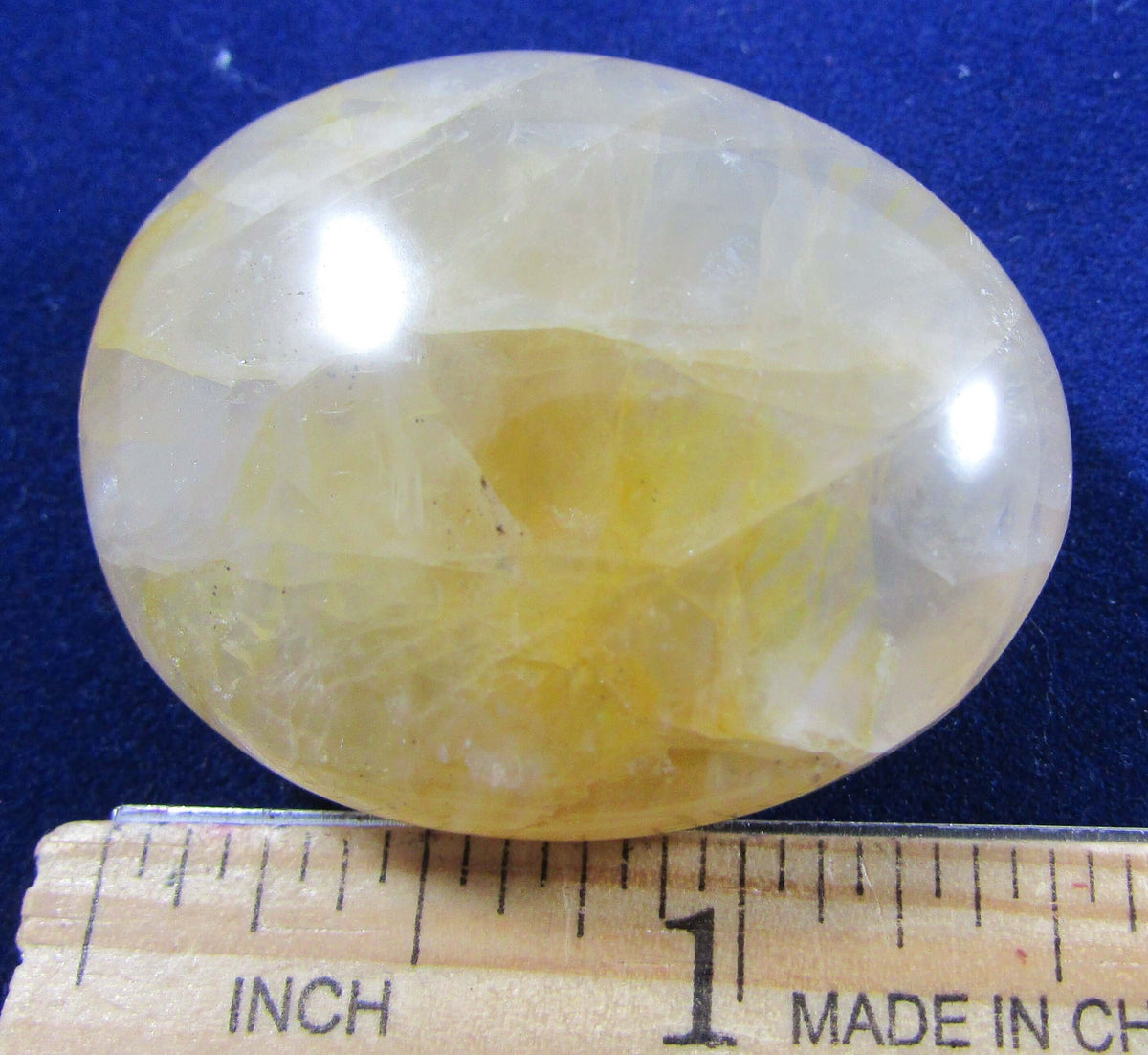 Golden Healer Quartz Palmstone (Madagascar) – Positive Transformation, Inner Strength & Emotional Renewal