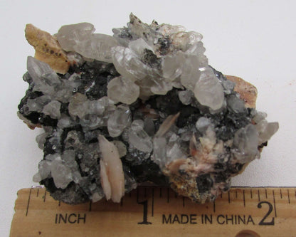 Cerussite Galena Barite Cluster - Natural Spiritual Crystal