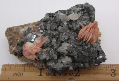 Cerussite Galena Barite Cluster - Natural Spiritual Crystal