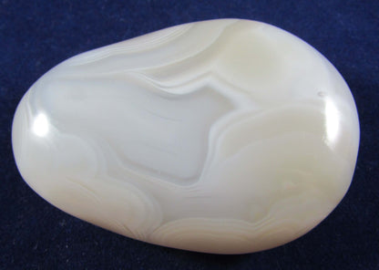 Natural Genune Banded Agate Palmstone, Ethically Sourced from Madagascar