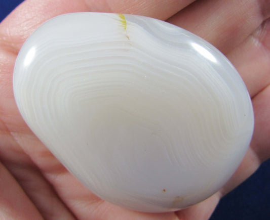 Banded Agate Palmstone - Stone of Energy Detoxification