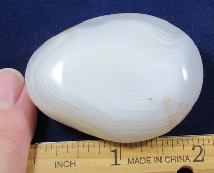 Banded Agate Palmstone - Stone of Energy Detoxification