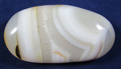 Banded Agate Palmstone - Stone of Energy Detoxification