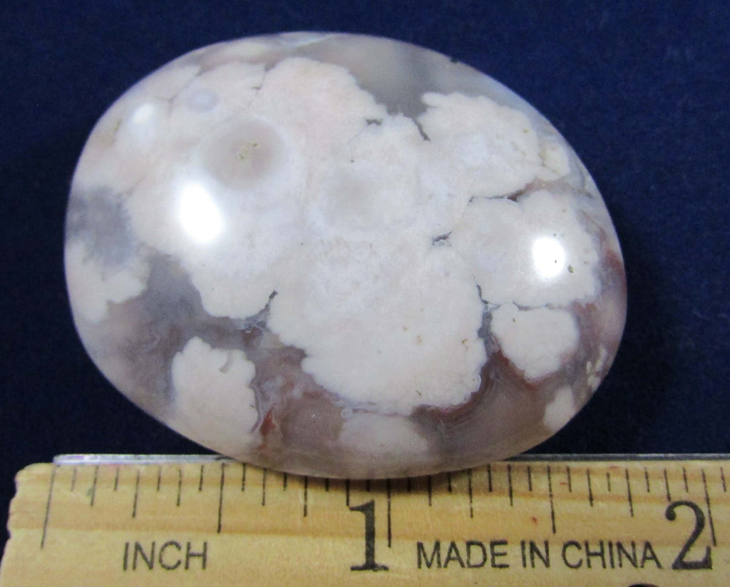 Flower Agate Palmstone – Self Growth, Manifestation & Business Intuition | Divine Feminine Success Stone