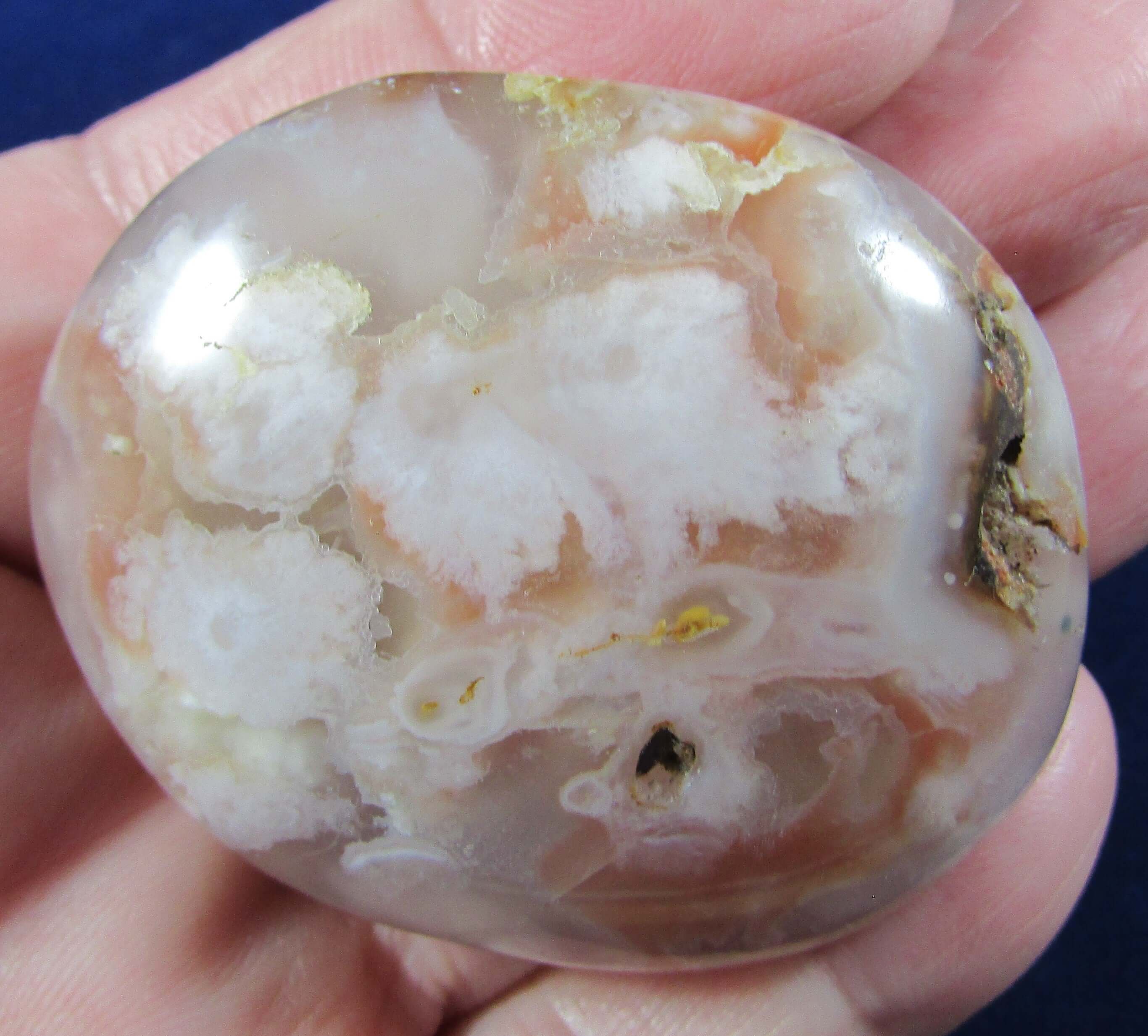 Flower Agate Palmstone – Self Growth, Manifestation & Business Intuition | Divine Feminine Success Stone