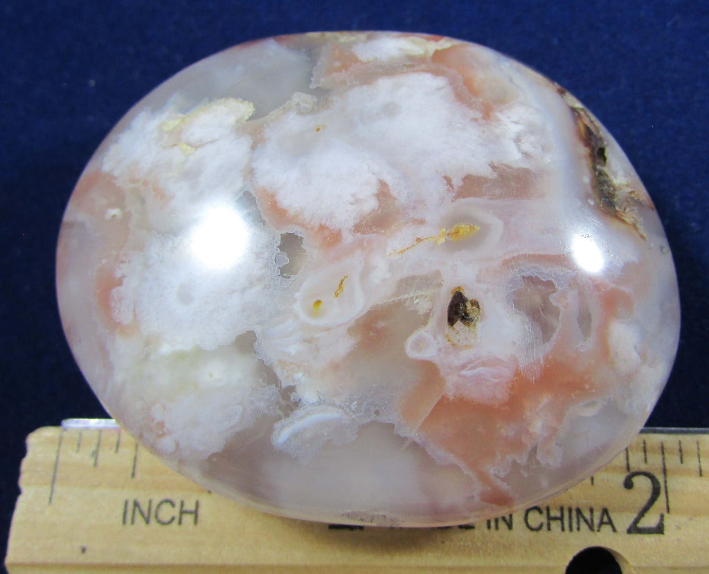 Flower Agate Palmstone – Self Growth, Manifestation & Business Intuition | Divine Feminine Success Stone