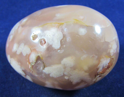 Flower Agate Polished Palmstone, Ethically Sourced from Madagascar